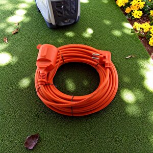 Uzatma Kablosu 20 Metre 3x2.5 Mm Cca Tekli Grup Fiş Priz Kapaklı Monofaze Ev Tipi Topraklı Kablolu