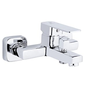 Kare Krom Banyo Bataryasi Ağir Pri̇nç Gövde Yüksek Kali̇te Musluk Göşeli̇ Şik Modern Tasarim