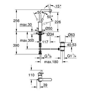 Lineare Tek Kumandalı Lavabo Bataryası 23296000