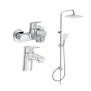 Artema Flow Round Lavabo Banyo Batarya Artema Ls20 Joy 3s Robot Duş Takımı A45787