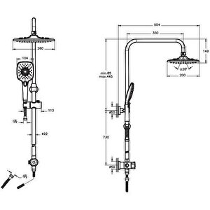 Artema Flow Round Lavabo Banyo Batarya Artema Ls20 Joy 3s Robot Duş Takımı A45787
