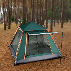 Bysay Tam Otomati̇k 4 Ki̇şi̇li̇k Tenteli̇ Kamp Çadiri 210x210x135 Cm (yeşi̇l)