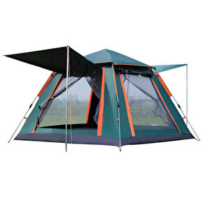 Bysay Tam Otomati̇k 4 Ki̇şi̇li̇k Tenteli̇ Kamp Çadiri 210x210x135 Cm (yeşi̇l)