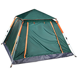 Tam Otomati̇k 4-6 Ki̇şi̇li̇k Tenteli̇ Kamp Çadiri 240x240x155 Cm (yeşi̇l)