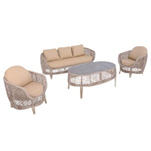 Zenda | 3+1+1+sehpalı Bahçe Balkon Oturma Takımı