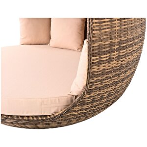 World Daybed | 200 Cm Rattan Bahçe Kral Yatağı