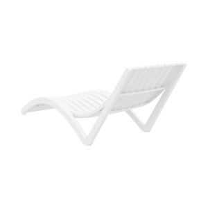 Trk-087 Siesta Minderli Yastıklı Lüks Ergonomik Slim Şezlong 1000 Beyaz
