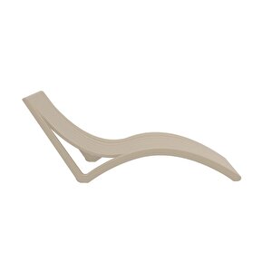 Trk-087 Siesta Minderli Yastıklı Lüks Ergonomik Slim Şezlong Gri Toprak