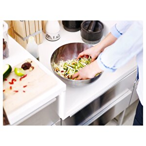 Servis,salata Kasesi Ikea Paslanmaz Çelik Meridyendukkan 36 Cm Kase ,derin Karıştırma Yoğurma Kabı
