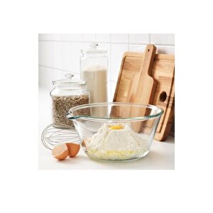 Premium Ürün Kaliteli Üretim Pratik Kullanışlı Şeffaf Zarif Modern 26 Cm Cam Servis Kasesi Vardagen