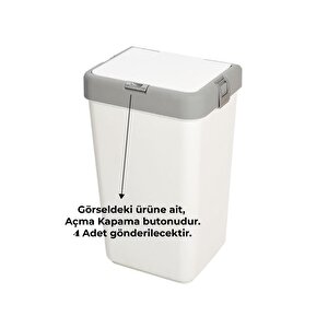 Motek Çamaşır Sepeti Yedek Açma Kapama Buton,düğme 40lt-80lt 4 Adet