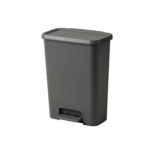 Knöckla Çöp Kutusu, Koyu Gri, 50 Lt, Büyük Boy Çöp Kutusu Haci̇m 50 Lt