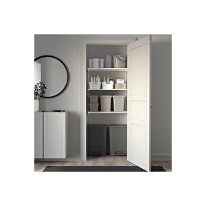 Knöckla Çöp Kutusu, Koyu Gri, 50 Lt, Büyük Boy Çöp Kutusu Haci̇m 50 Lt
