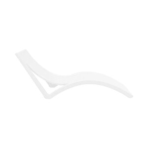 Trk-087 Siesta Minderli Yastıklı Lüks Ergonomik Slim Şezlong Beyaz 2'li Set
