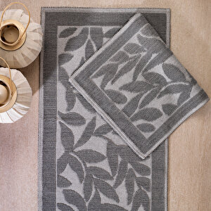 Schafer Home Leaf 2 Li Banyo Paspası-gri