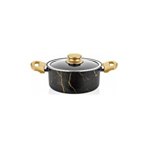 Gold Marble Deri̇n Tencere 20 Cm