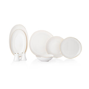 Schafer Ella Yemek Takımı 56 Parça-altın