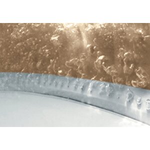 6-person Sahara Tan Round Bubble Spa Set