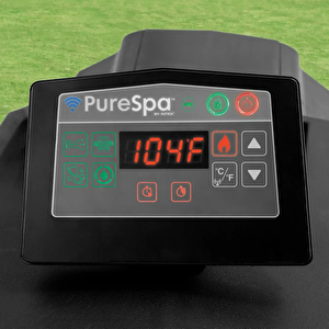 4-person Onyx Black Octagon Combo Spa Set