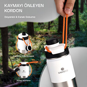 Santeco Ktwo Sporcu Termosu 500 Ml-beyaz