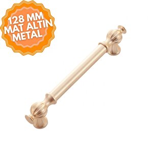 Ebrar Mat Altın 128 Mm Kulp Lüks Country Mutfak Mobilya Dolap Çekmece Kulpu