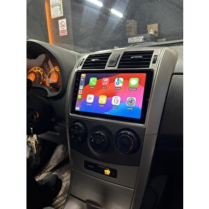 Toyota Corolla  Uyumlu 4 Gb Ram 64 Gb Dahi̇li̇ Hafiza 9 İnç Multi̇medya Kablosuz Carplay Geri̇ Görüş Kamerali