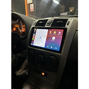 Toyota Corolla  Uyumlu 4 Gb Ram 64 Gb Dahi̇li̇ Hafiza 9 İnç Multi̇medya Kablosuz Carplay Geri̇ Görüş Kamerali