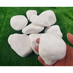 Dolomit Taş 25 Kg 6-10 Cm Beyaz Dolomit Taş Saksı Dibi Dekoratif Taş Bahçe Süsleme Taşı Peyzaj Taşı
