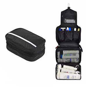 Microcase Makyaj Seyahat Ve Günlük Kullanım Için Asılabilir El Tutacaklı Çok Bölmeli Organizer Çanta - Al5112