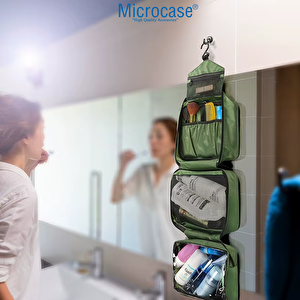 Microcase Makyaj Seyahat Ve Günlük Kullanım Için Asılabilir El Tutacaklı Çok Bölmeli Organizer Çanta - Al5112