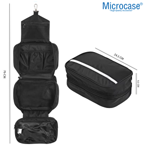 Microcase Makyaj Seyahat Ve Günlük Kullanım Için Asılabilir El Tutacaklı Çok Bölmeli Organizer Çanta - Al5112