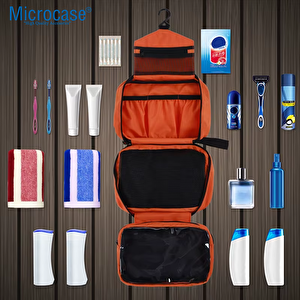 Microcase Makyaj Seyahat Ve Günlük Kullanım Için Asılabilir El Tutacaklı Çok Bölmeli Organizer Çanta - Al5112