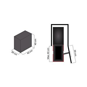 Pyramith P9154 16+1 Lt. Gri Teleskopik Raylı Çöp Kovası