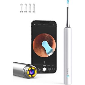 Bebird T5 3mp Kamera 3.5mm Lens Şarjli Wifi Görüntülü Kulak Temi̇zleyi̇ci̇ Beyaz Renk