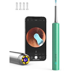 Bebird T5 3mp Kamera 3.5mm Lens Şarjli Wifi Görüntülü Kulak Temi̇zleyi̇ci̇ Yeşi̇l Renk