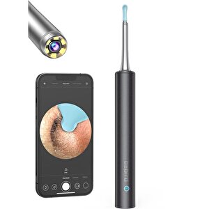 Bebird T5 3mp Kamera 3.5mm Lens Şarjli Wifi Görüntülü Kulak Temi̇zleyi̇ci̇ Si̇yah Renk