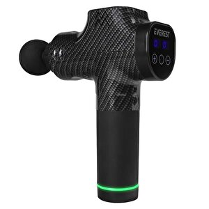 Ev-mt51 12v Dijital Karbon Fiber/siyah 2500 Mah Kablosuz Profesyonel Sporcu 30 Kademeli Hız 7 Başlıklı Masaj Tab