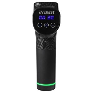 Ev-mt51 12v Dijital Karbon Fiber/siyah 2500 Mah Kablosuz Profesyonel Sporcu 30 Kademeli Hız 7 Başlıklı Masaj Tab