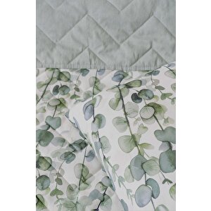 Okaliptus Çift Kişilik Pamuklu Kapitone Pike & Yatak Örtüsü