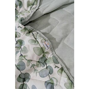 Okaliptus Çift Kişilik Pamuklu Kapitone Pike & Yatak Örtüsü