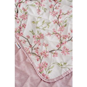 Sakura Çift Kişilik Pamuklu Kapitone Pike & Yatak Örtüsü