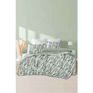 Okaliptus Çift Kişilik Nevresimli Pike Takımı - 7 Parça Çeyiz Seti