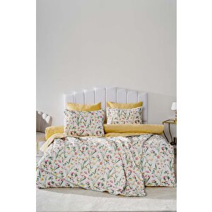 Botanical Çift Kişilik Nevresimli Pike Takımı - 7 Parça Çeyiz Seti