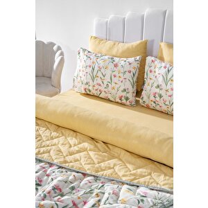 Botanical Çift Kişilik Nevresimli Pike Takımı - 7 Parça Çeyiz Seti