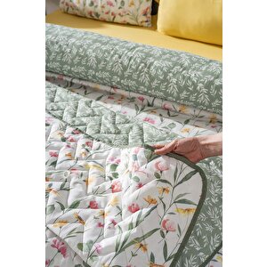Botanical Çift Kişilik Nevresimli Pike Takımı - 7 Parça Çeyiz Seti
