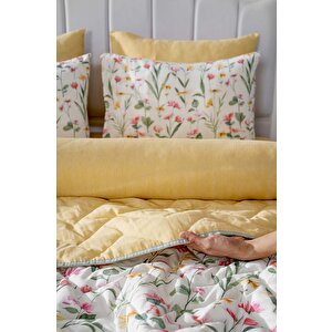 Botanical Çift Kişilik Nevresimli Pike Takımı - 7 Parça Çeyiz Seti