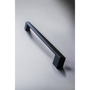 Köprü Alüminyum Metal Lüks Modern Mobilya Çekmece Mutfak Dolabı Kulpu Siyah 128 mm