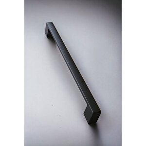 Köprü Alüminyum Metal Lüks Modern Mobilya Çekmece Mutfak Dolabı Kulpu Siyah 128 mm