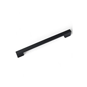 Köprü Alüminyum Metal Lüks Modern Mobilya Çekmece Mutfak Dolabı Kulpu Siyah 96 mm