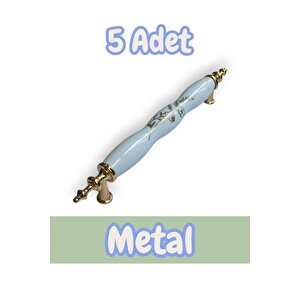 Polimer Lavanta Kulp Lüks Modern Mobilya Çekmece Vestiyer Mutfak Dolabı Kulpu 128mm (5 Adet) 128 mm